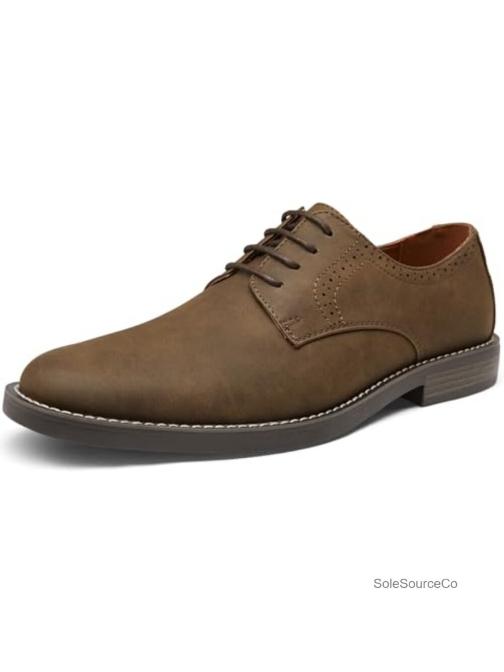 Men's Suede Oxford Dress Shoes Synthetic Leather Lace-Up Formal Casual